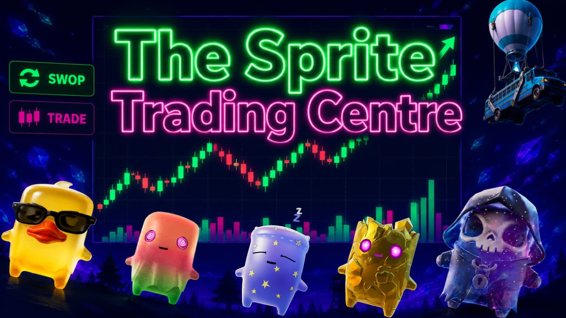 THE SPRITE TRADING CENTRE(🎤PROX CHAT) — Fortnite Creative map