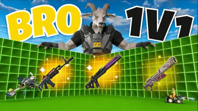 BRO 1V1 ALL GUNS — Fortnite Creative map