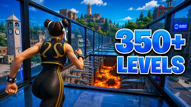 🗽TILTED PARKOUR 350+🗽[SUPER EASY] — Fortnite Creative map