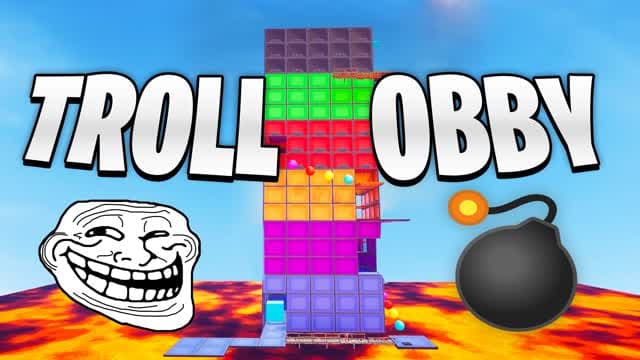 Troll Tower Obby — Fortnite Creative map cover art