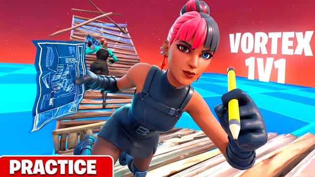 VORTEX 1V1 BUILD FIGHT 🏆 — Fortnite Creative map cover art