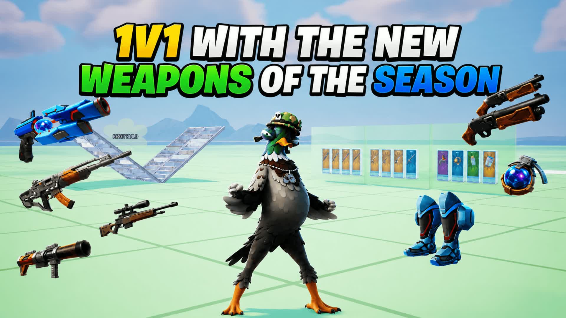 1V1 WITH THE NEW WEAPONS OF THE SEASON — Fortnite Creative map