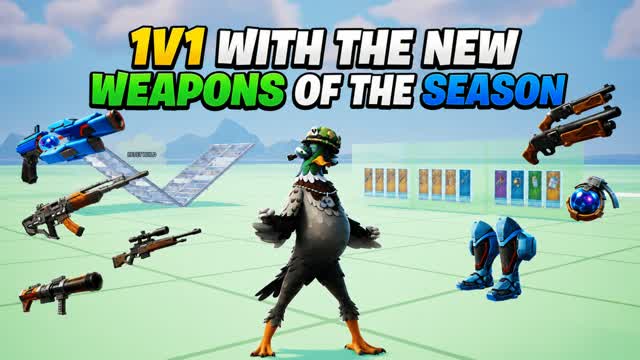 1V1 WITH THE NEW WEAPONS OF THE SEASON — Fortnite Creative map