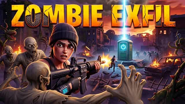 Zombie Exfil — Fortnite Creative map cover art