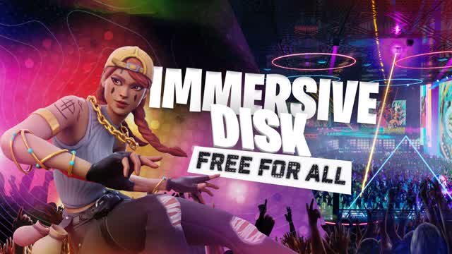 IMMERSIVE DISK-FREE FOR ALL — Fortnite Creative map cover art
