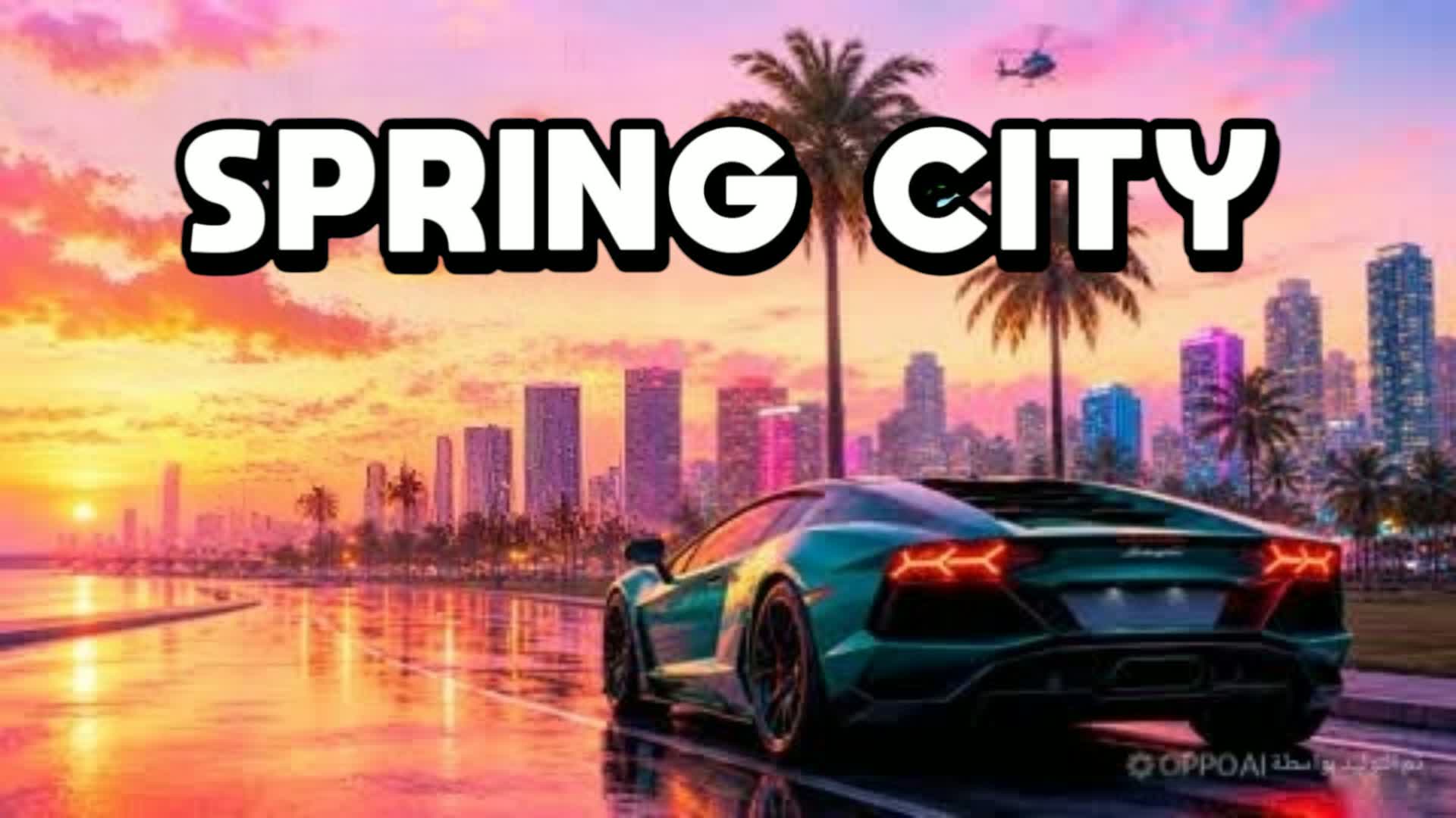 GRAND SPRING DRIVING CITY 🌴🌴🌴 — Fortnite Creative map