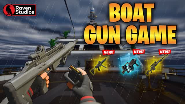 BOAT GUN GAME! — Fortnite Creative map cover art