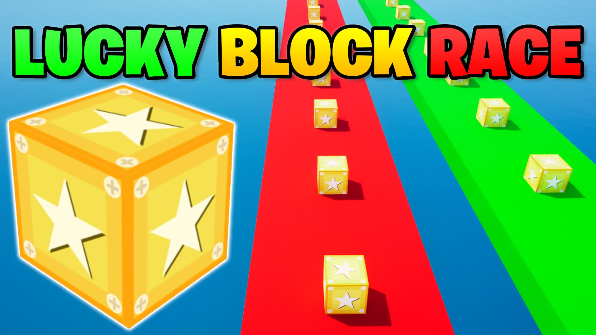 Lucky Block Race 🍀 [Custom Weapons] ⚔️ — Fortnite Creative map
