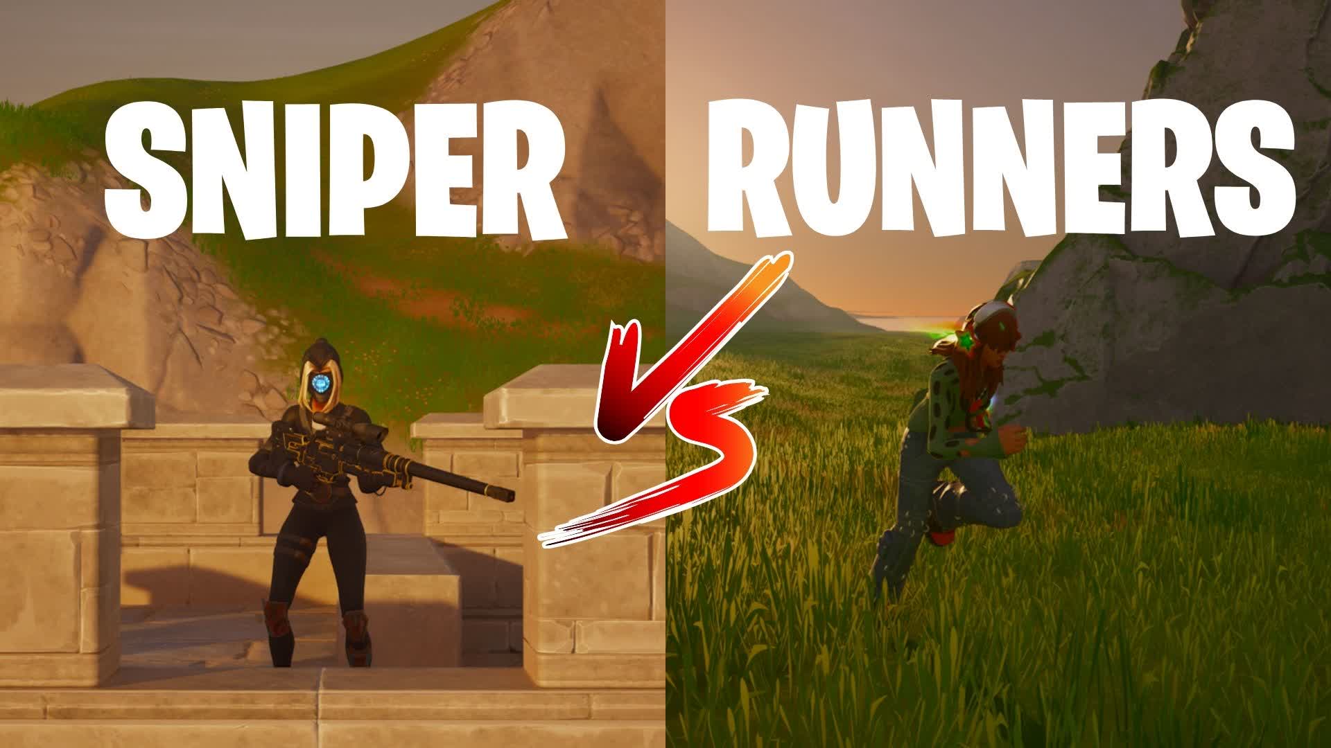 Sniper VS Runners — Fortnite Creative map