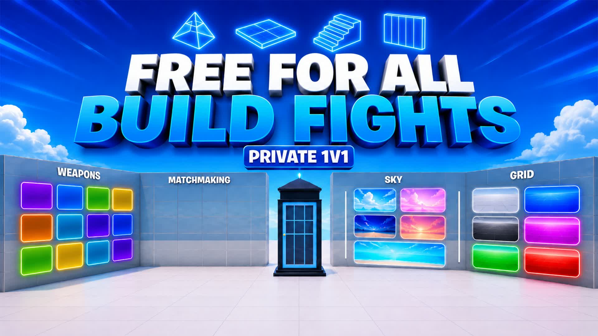 FREE FOR ALL BUILD FIGHTS — Fortnite Creative map