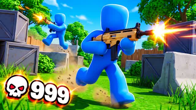 🔫 CITY GUN GAME 🎯 ONE SHOT — Fortnite Creative map cover art