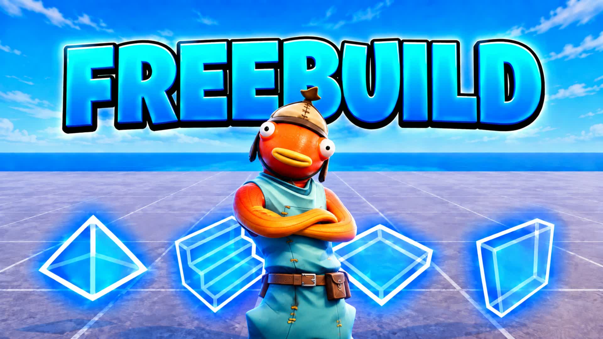 FREE BUILDING 1V1 — Fortnite Creative map