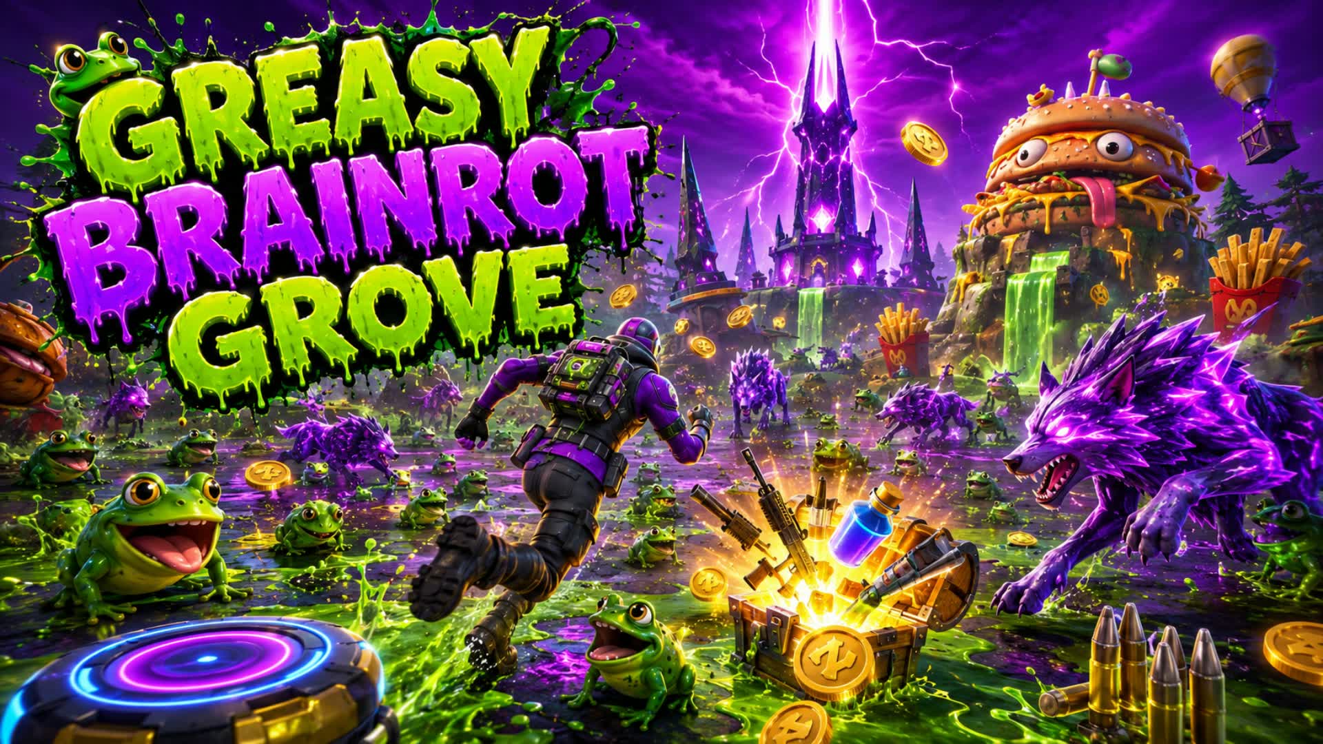 GREASY BRAINROT Grove — Fortnite Creative map