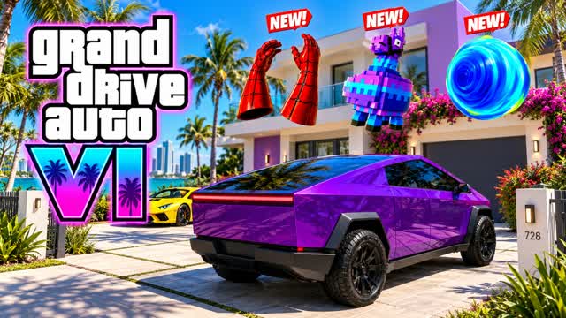 GRAND COAST CRUISER STREETS UNLEASHED 🌴 — Fortnite Creative map