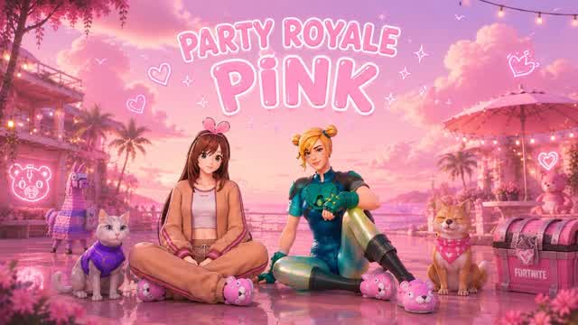 Party Royal PINK — Fortnite Creative map cover art
