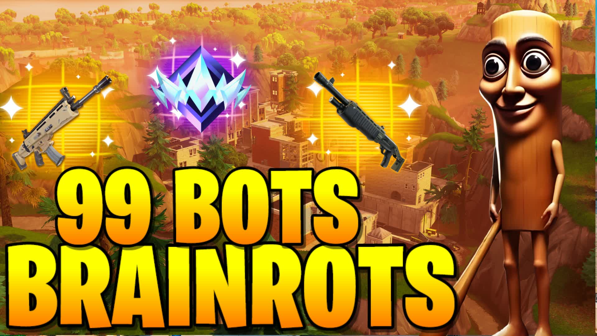 99 BOTS BRAINROTS TSUNAMI RANKED — Fortnite Creative map
