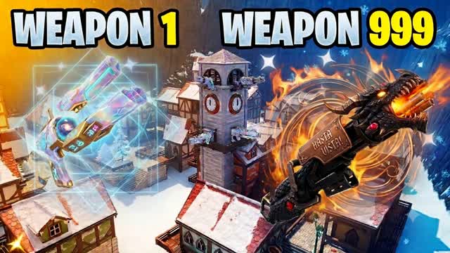 gun game one shot winter FFA — Fortnite Creative map