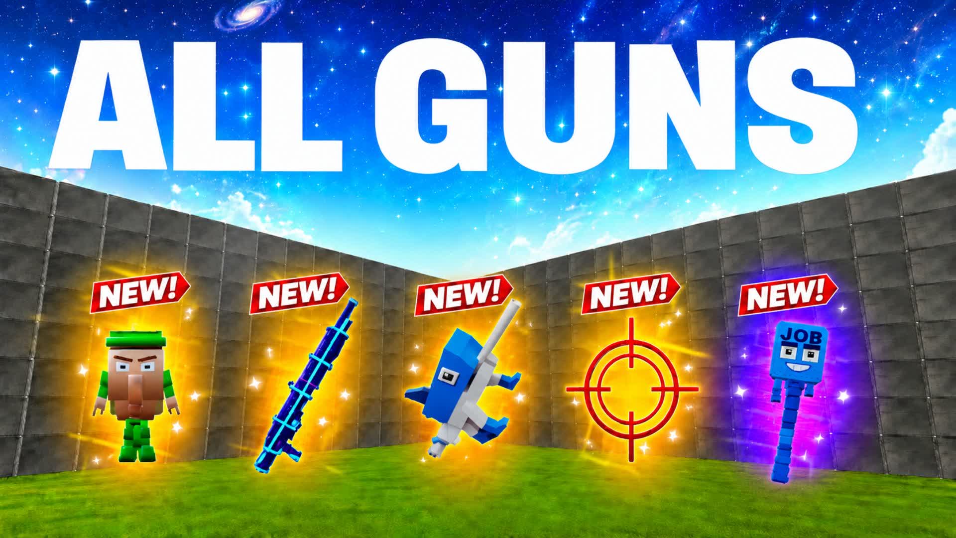 1V1 ALL GUNS & VEHICLES — Fortnite Creative map