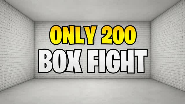 ONLY 200 BOX FIGHT — Fortnite Creative map