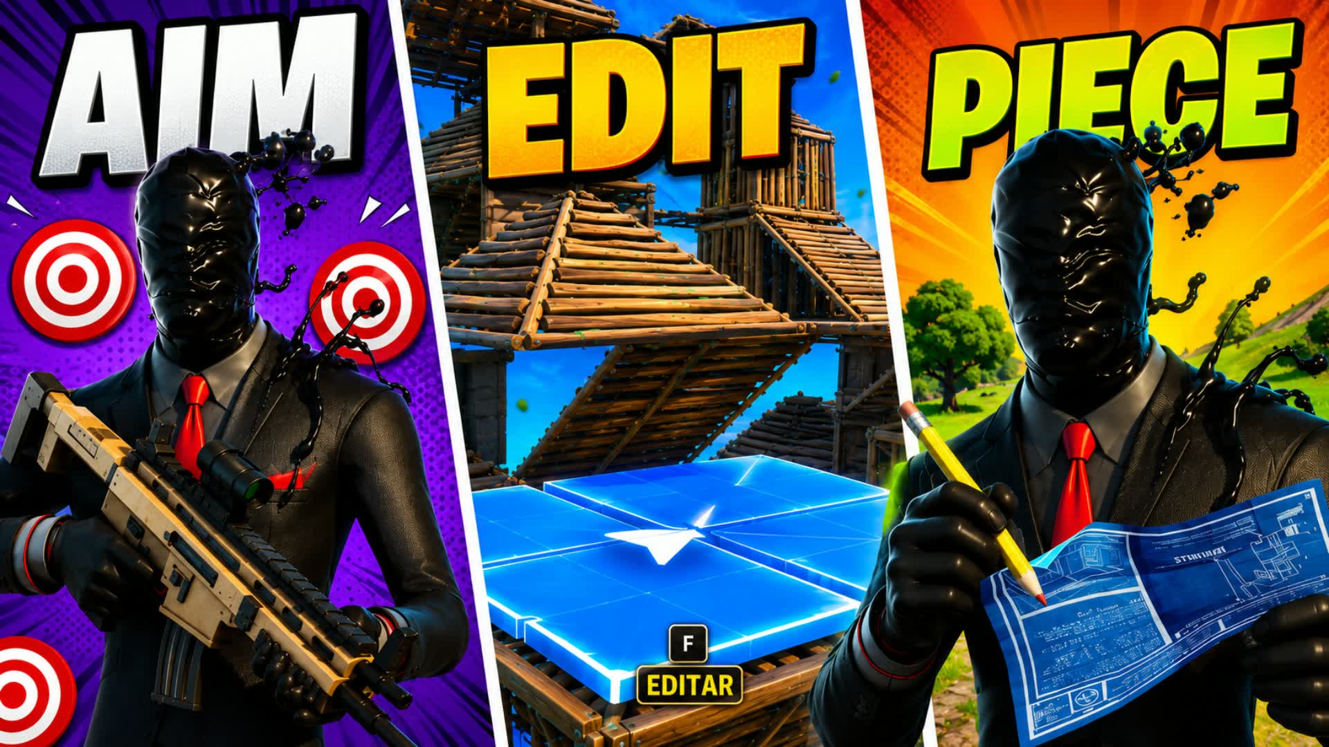 TRAINING PACK🎯 [AIM EDIT PIECE 1v1] — Fortnite Creative map