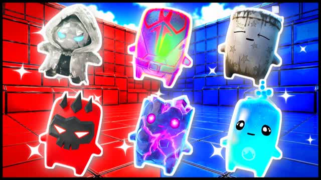 BLUE VS RED ROYAL SHIFT 🔵🔴 — Fortnite Creative map cover art