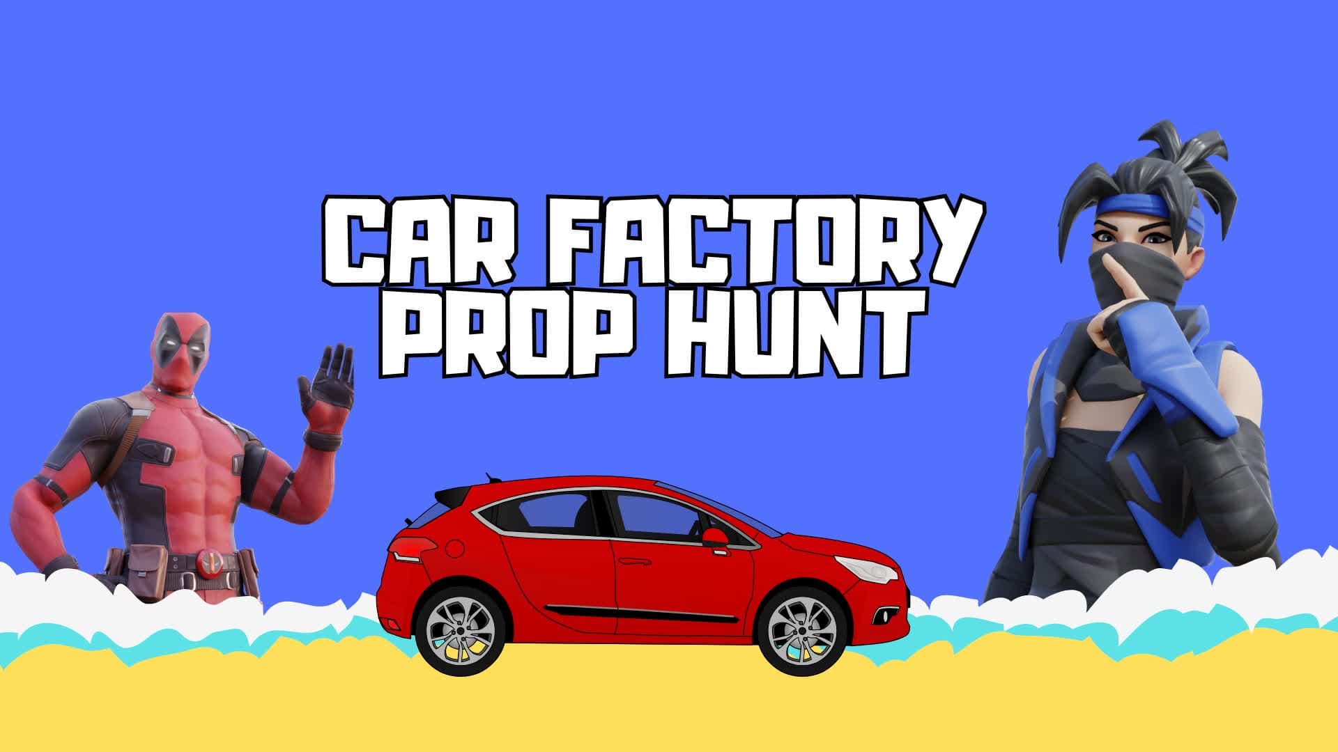 CAR FACTORY PROP HUNT — Fortnite Creative map