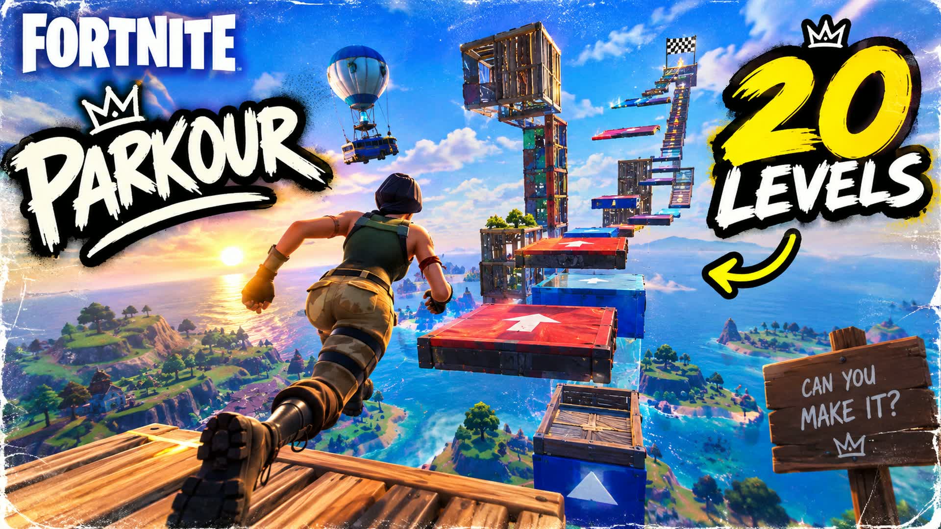 Impossible Parkour Course — Fortnite Creative map