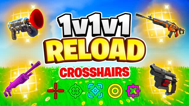 RELOAD 1V1V1 REALISTICS FFA [CROSSHAIRS] — Fortnite Creative map cover art