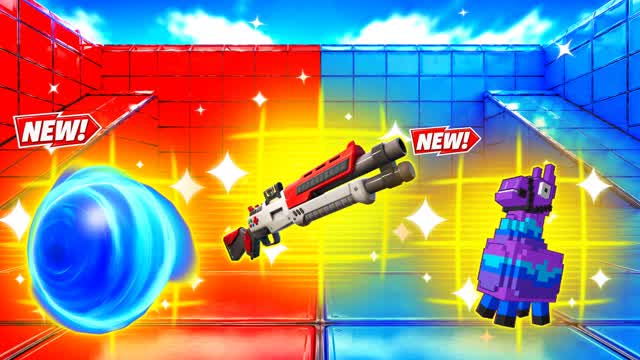 RED VS BLUE IN STEP 🔴🔵 — Fortnite Creative map cover art