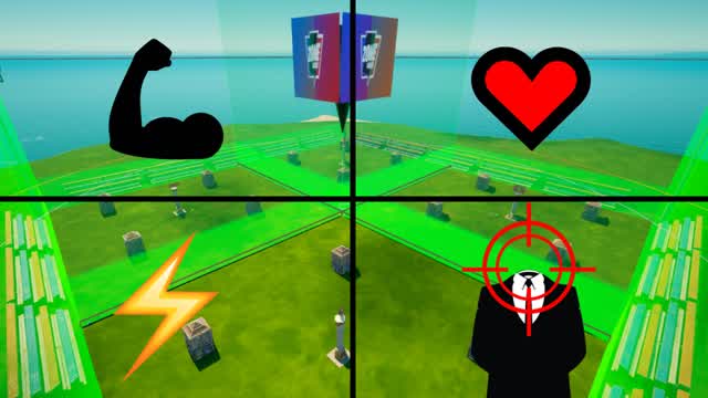 SUPER POWERS Zone Wars (AIM BOT) — Fortnite Creative map cover art