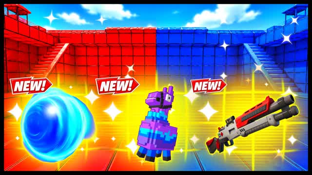 RED VS BLUE PATH SCRAMBLE 🔴🔵 — Fortnite Creative map cover art