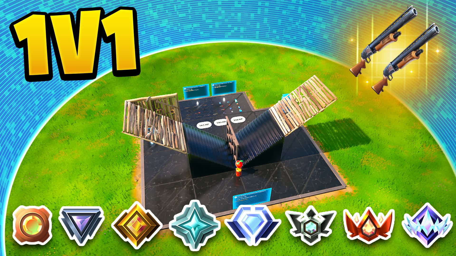 ZONE WARS 1V1 — Fortnite Creative map