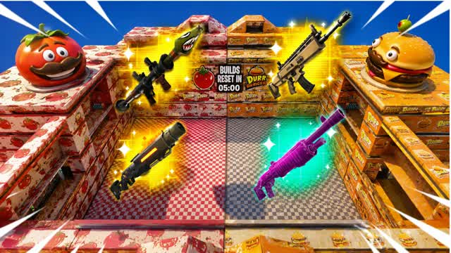 CRAZY FOODFIGHT — Fortnite Creative map
