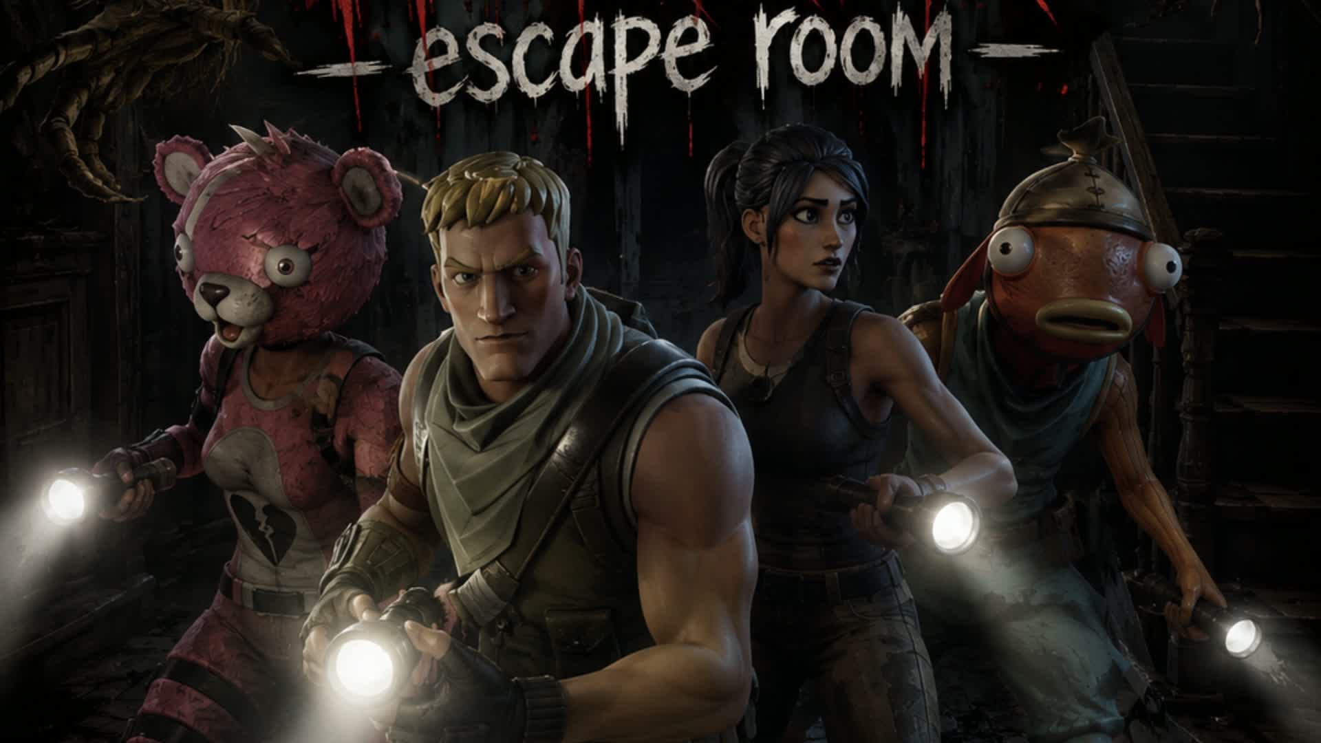 [HORROR] ESCAPE ROOM — Fortnite Creative map
