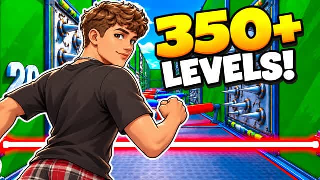350+ LEVEL DEFAULT DEATHRUN 0067 — Fortnite Creative map cover art