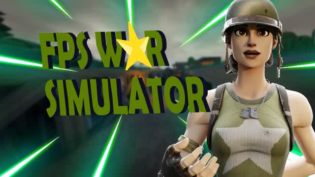 FPS WAR SIMULATOR — Fortnite Creative map cover art