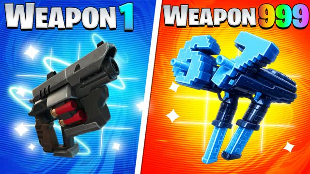 GUN GAME 🔫 SUPER WEAPONS ⭐ ONE SHOT — Fortnite Creative map