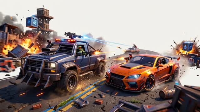 1v1 carros — Fortnite Creative map cover art