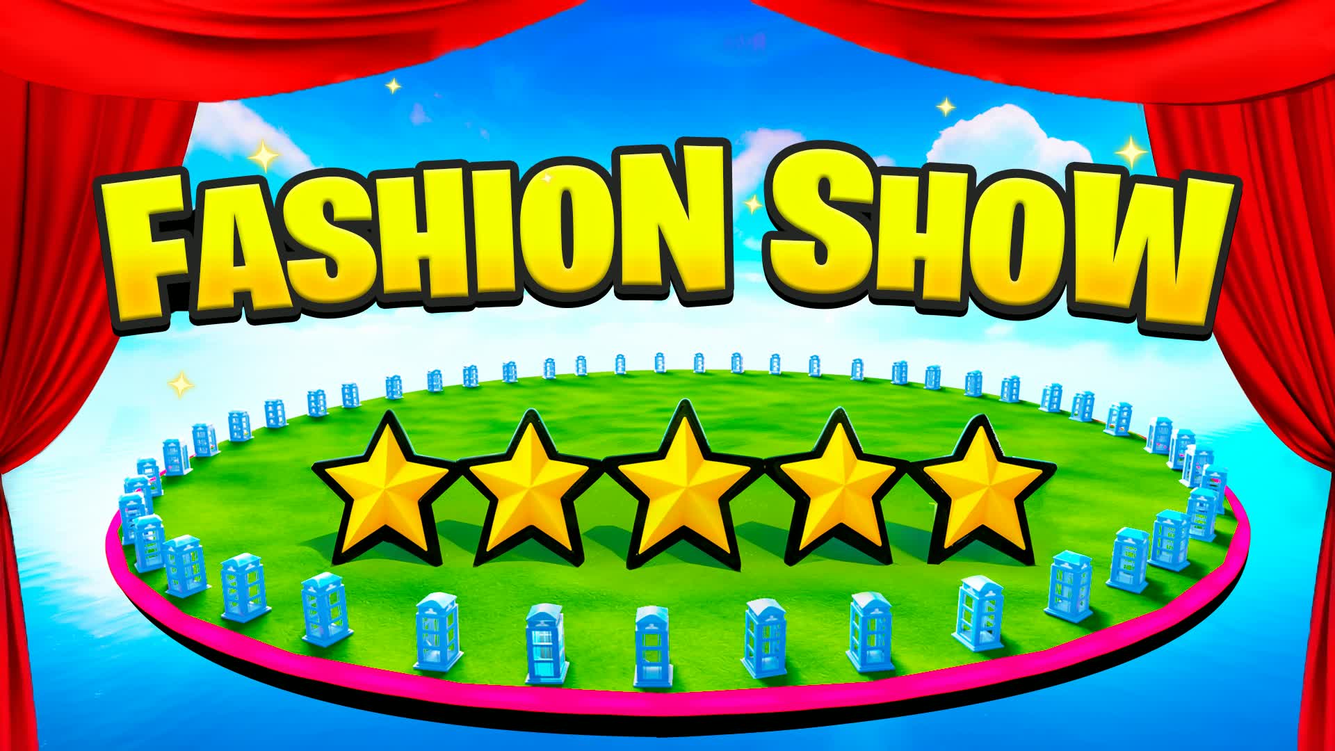 FASHION SHOW TIKTOK 50 PLAYERS🎭 — Fortnite Creative map