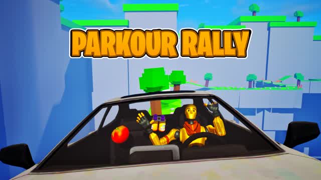 🏎️ Parkour Rally 🏁 — Fortnite Creative map cover art