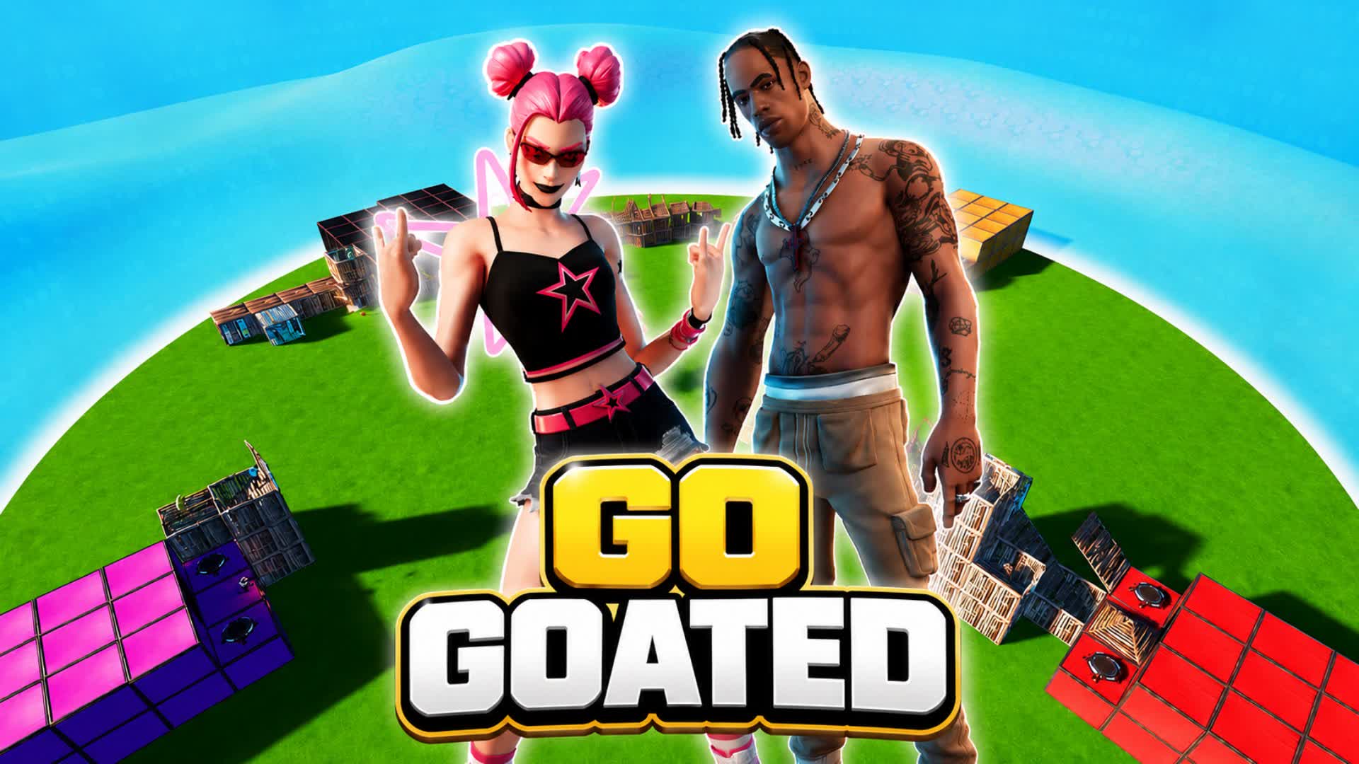 ALL SKINS GO GOATED! Zone Wars — Fortnite Creative map