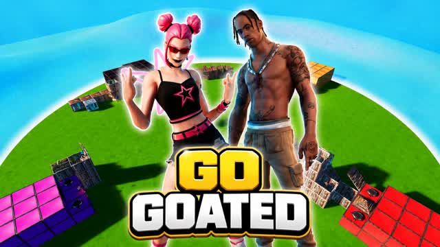 ALL SKINS GO GOATED! Zone Wars — Fortnite Creative map cover art