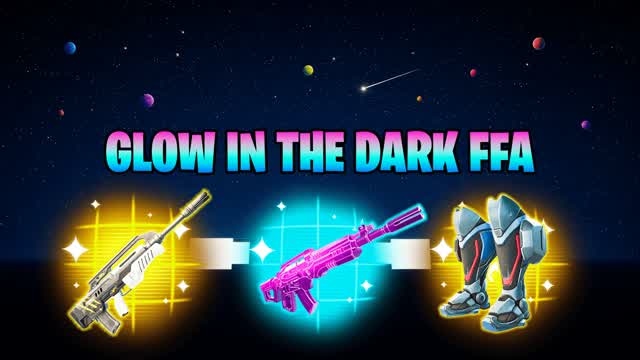 Glow In The Dark FFA — Fortnite Creative map cover art