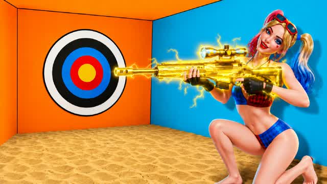 UNC TRICKSHOT CAP SUNSET 70 LEVELS — Fortnite Creative map cover art