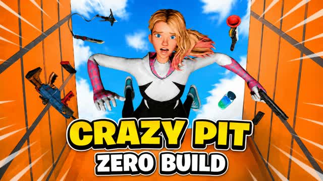 Crazy Pit - Zero Build — Fortnite Creative map cover art