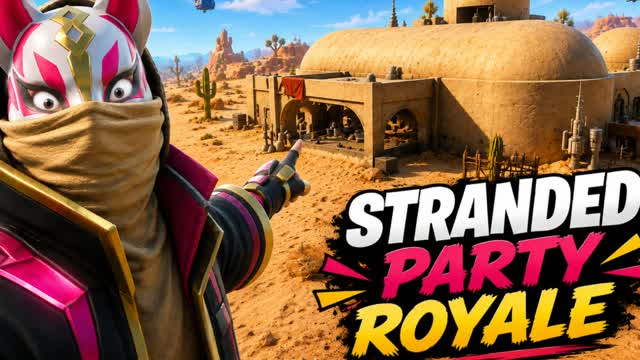 Stranded Party Royale — Fortnite Creative map cover art