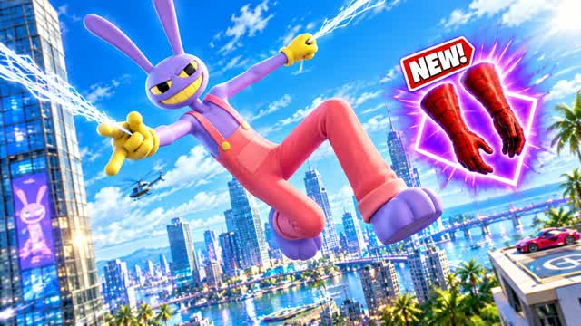 🎯SPIDER CITY AMAZING GUN GAME NEW!!!😎 — Fortnite Creative map cover art