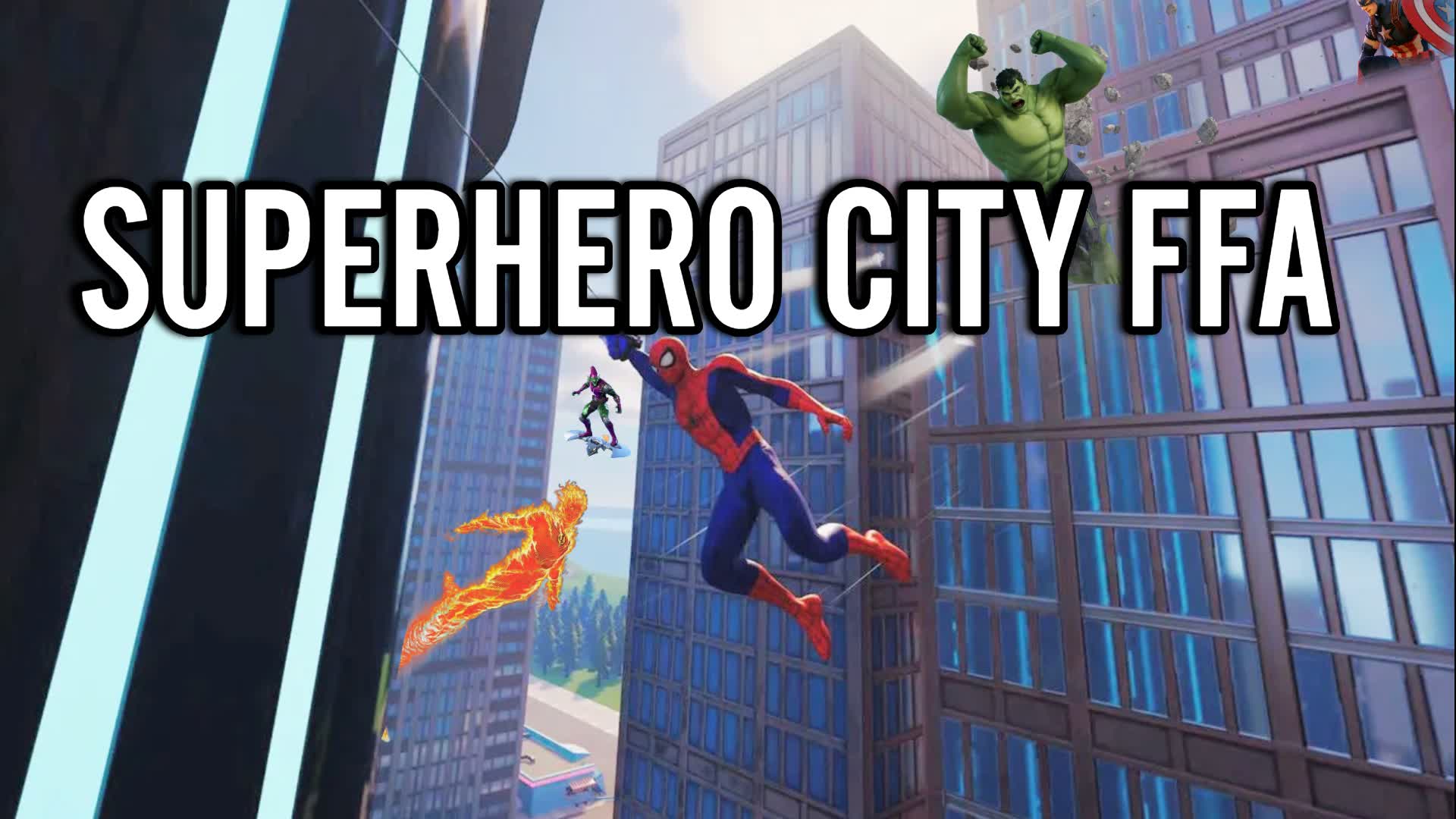 Hero Clash City FFA — Fortnite Creative map