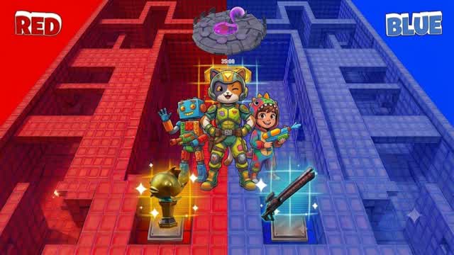 NEW FUNNY RED VS BLUE — Fortnite Creative map