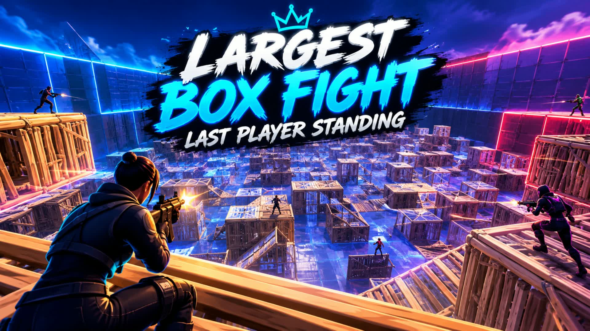 LARGEST BOX FIGHT - LAST PLAYER STANDING — Fortnite Creative map